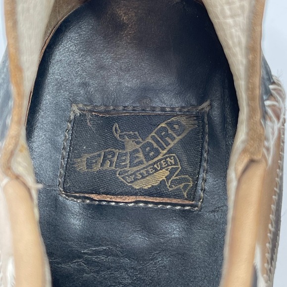 Freebird by Steven Multicolor Patchwork Ankle Boots - Picture 7 of 9